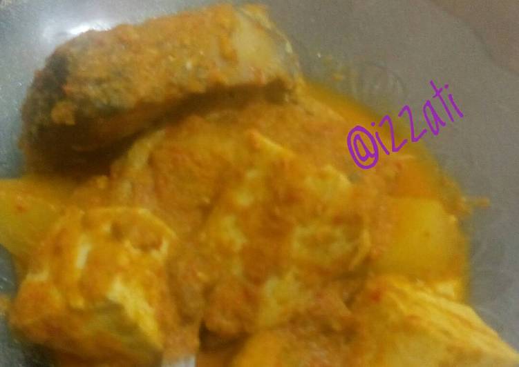 Bumbu Menyiapkan Gulai ikan tongkol dan tahu yang enak
