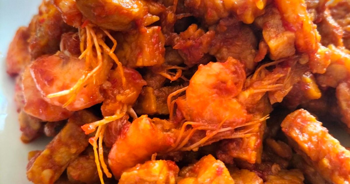 Sambal Goreng Tahu, Tempe dan Udang