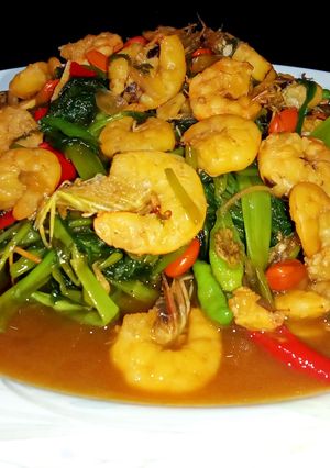 Foto resep Tauco Kangkung Udang Spesial