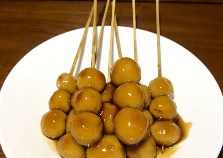 Cara Membuat Mitarashi Dango yang Gurih!