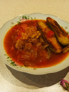 عکسی از دستور خورش کدو سبز