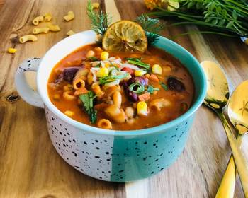 Popular Cuisine Minestrone Soup Delicious Steady