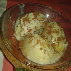 Banana ice cream A picture of Banana ice cream.