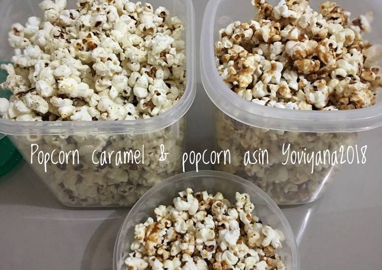 Popcorn caramel & popcorn asin