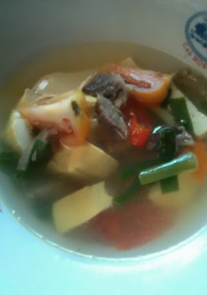 Foto resep Sup bening tahu kuning