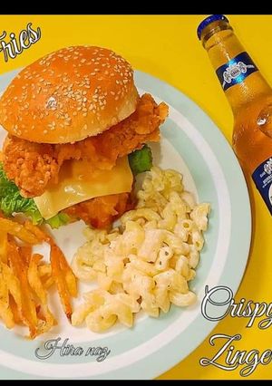 A picture of Crispy Mighty Zinger Burger.