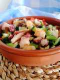 Pipirrana de pulpo y langostinos