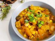 Una foto de locro de choclo