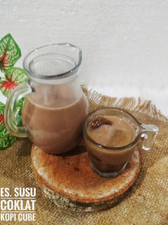 Foto resep Es Susu Coklat Kopi Cube