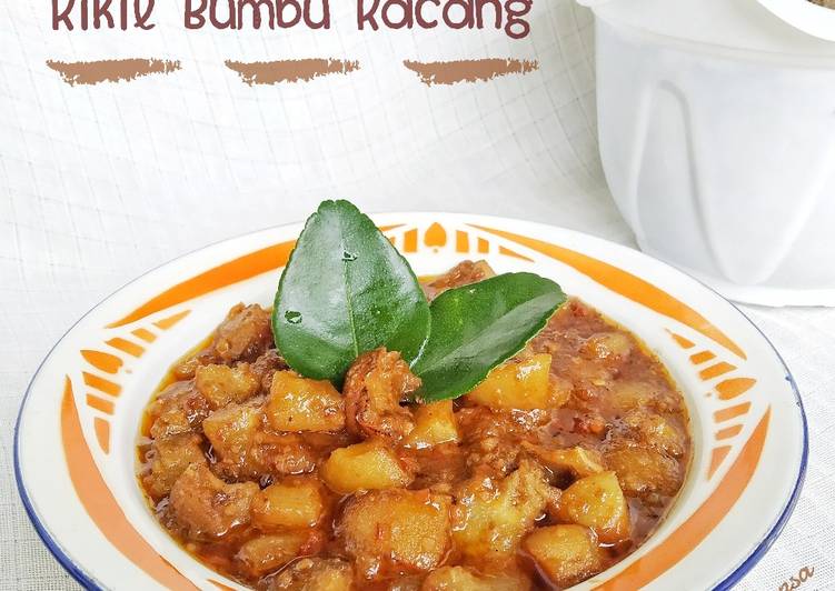 Recipe: Tasty Kikil Bumbu Kacang
