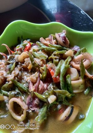 Foto resep Tumis Cumi cabe ijo