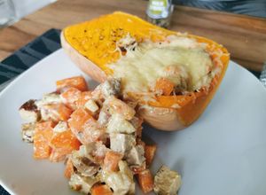 Une photo de Butternut farcie végétarienne et automnale !