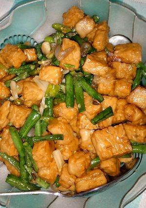 Foto resep Oseng tempe kacang panjang praktis