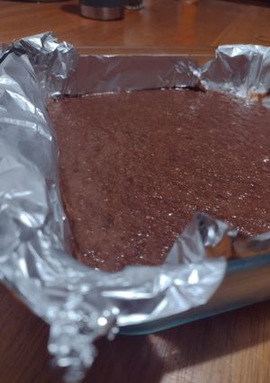 Una foto de Brownie sin horno ni harina