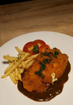 Foto resep Cordon blue saos black paper