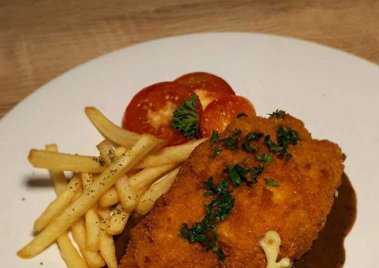 Resep Cordon blue saos black paper Anti Gagal