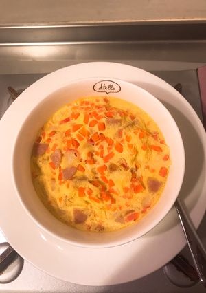 Hình của món Trứng hấp thanh cua.