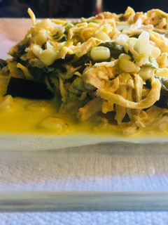 Una foto de Rajas poblanas con pollo