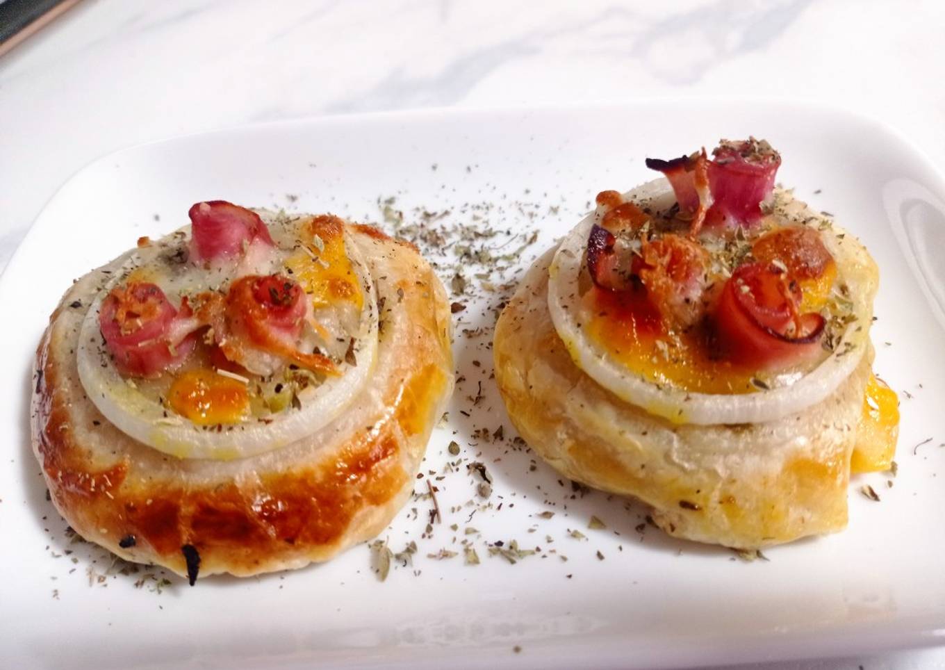 Hamburguesas en hojaldre