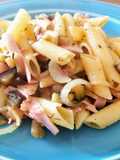 Ensalada tibia de pasta con vegetales 😋😋