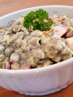 Majonézes lencsesaláta recept fotója