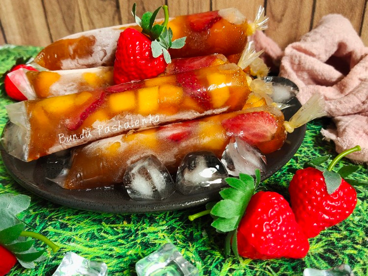 Bagaimana Membuat Rujak Es Lilin Mangga Strowbery yang Enak Banget
