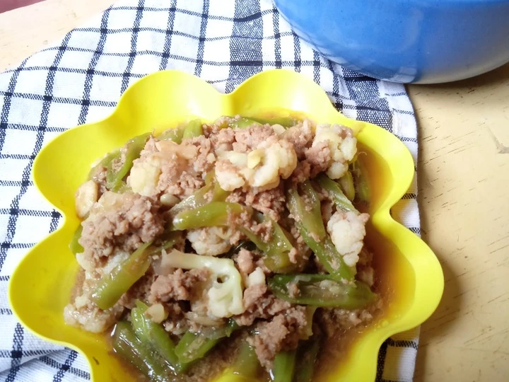 Cara Gampang Membuat Resep  Tumis Daging Buncis Kembang Kol (Lauk MPASI 11 bulan) yang Sempurna, Lezat