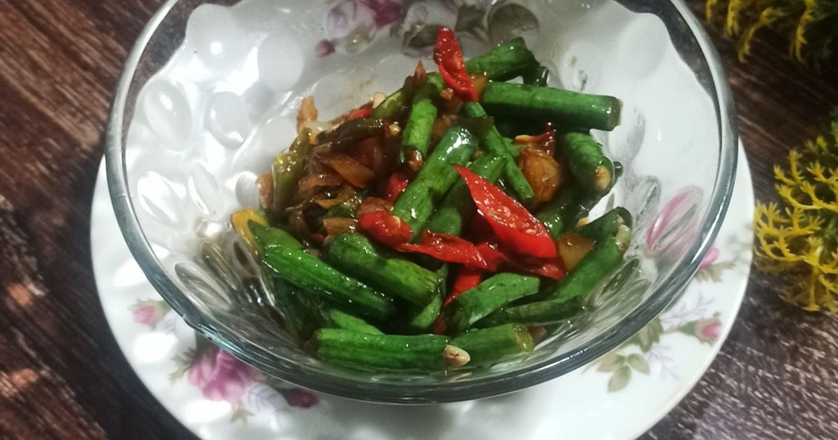 Tumis kacang panjang ala eunike