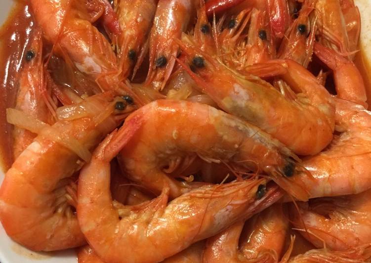 Langkah Mudah untuk Membuat Udang asam manis pedas Anti Gagal