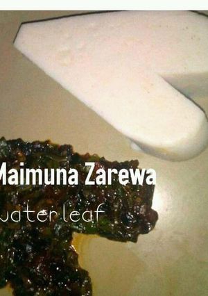 A picture of Water leaf sauce.