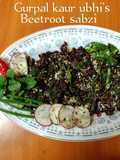 Beetroot sabzi
