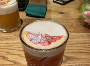 A picture of grapefruit juice