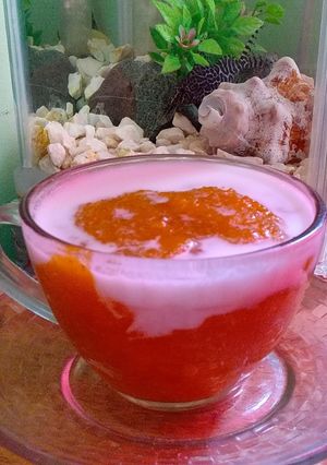 Foto resep Bubur singkong Vla labu kuning