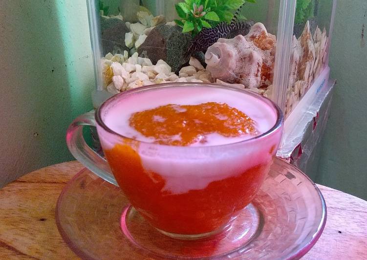 Cara Buat Bubur singkong Vla labu kuning Enak Terbaru