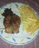 Mollejas al vino blanco con cebolla caramelizada