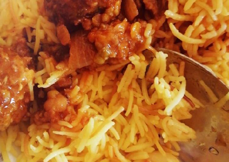 كشري مع كرات لحم بقر مفروم 🤤😋
