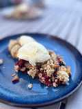 Crumble de frutos rojos ¡fácil y riquísimo!