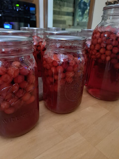 A picture of Canned Fresh Cranberry Juice.