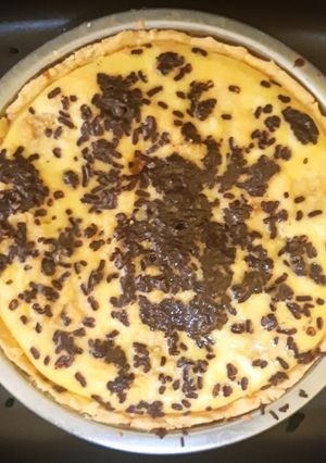 Foto resep BANANA CHOCO CHEESE PIE | PIE SUSU