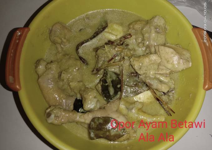 OPOR Ayam kental - Opor Ayam Betawi