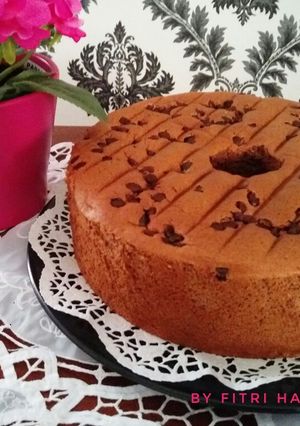 Foto resep Banana chocolate Chiffon Cake