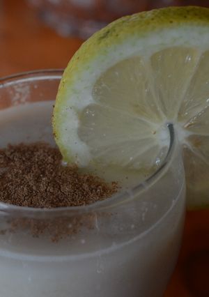 Una foto de Batido de Manzana verde, Limòn y avena