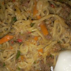 Minced meat instant noodles A picture of Minced meat instant noodles.