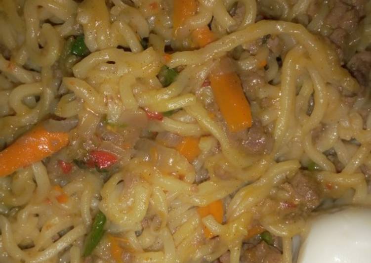 How to Make Any-night-of-the-week Minced meat instant noodles