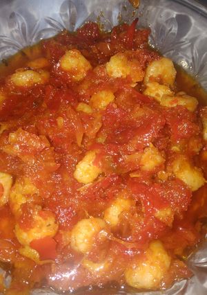 Foto resep Udang tumis balado