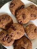 Cookies de avena, cacao y mantequilla de maní