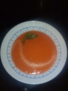 Una foto de Gazpacho sin pan para dieta