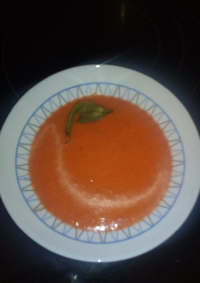 Una foto de Gazpacho sin pan para dieta