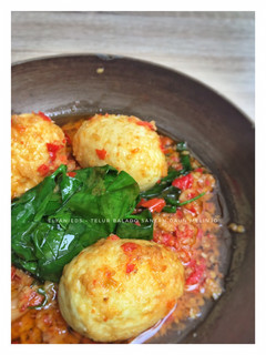 Foto resep Telur balado santan daun melinjo