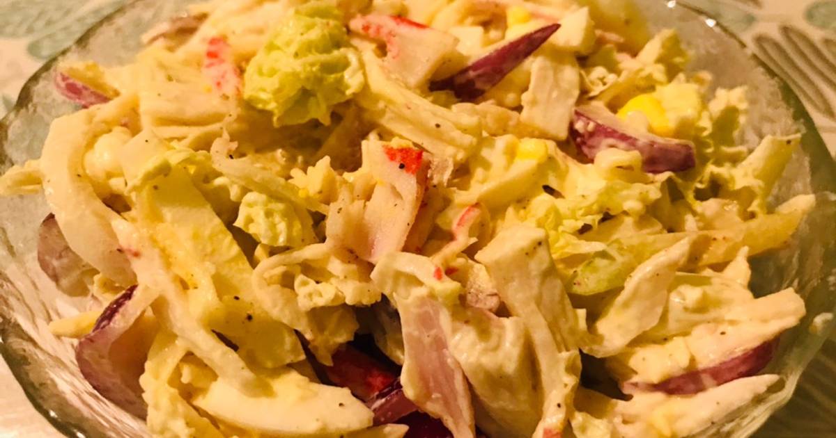 Салат с пекинской капустой и крабовыми палочками, рецепты